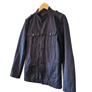 Theory Women’s Cotton Casual Gorpcore Button Down Everyday Jacket Black Sz XS.